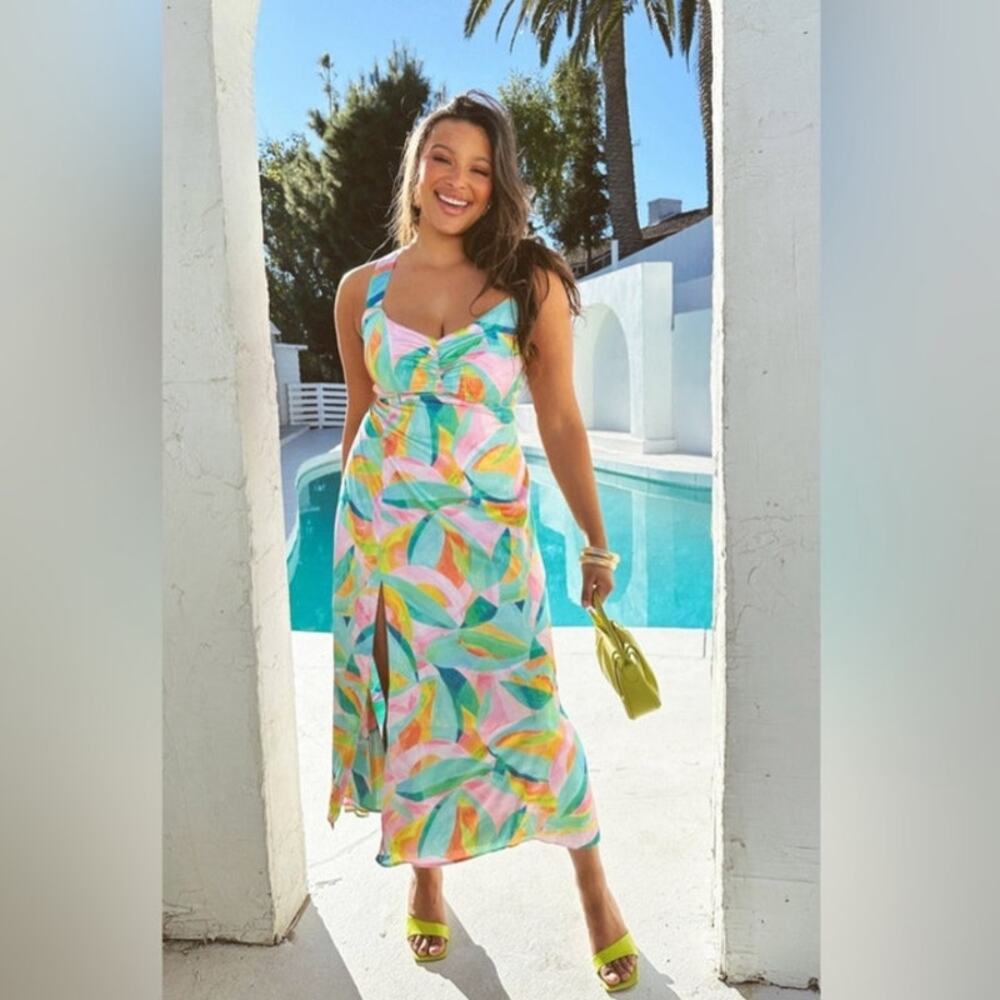 Show Me Your MuMu Multicolor Midi Dress
